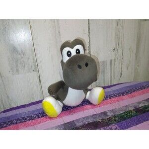 Dark Gray YOSHI 8" Plush Super Mario Bros Nintendo Licensed All Star Collection